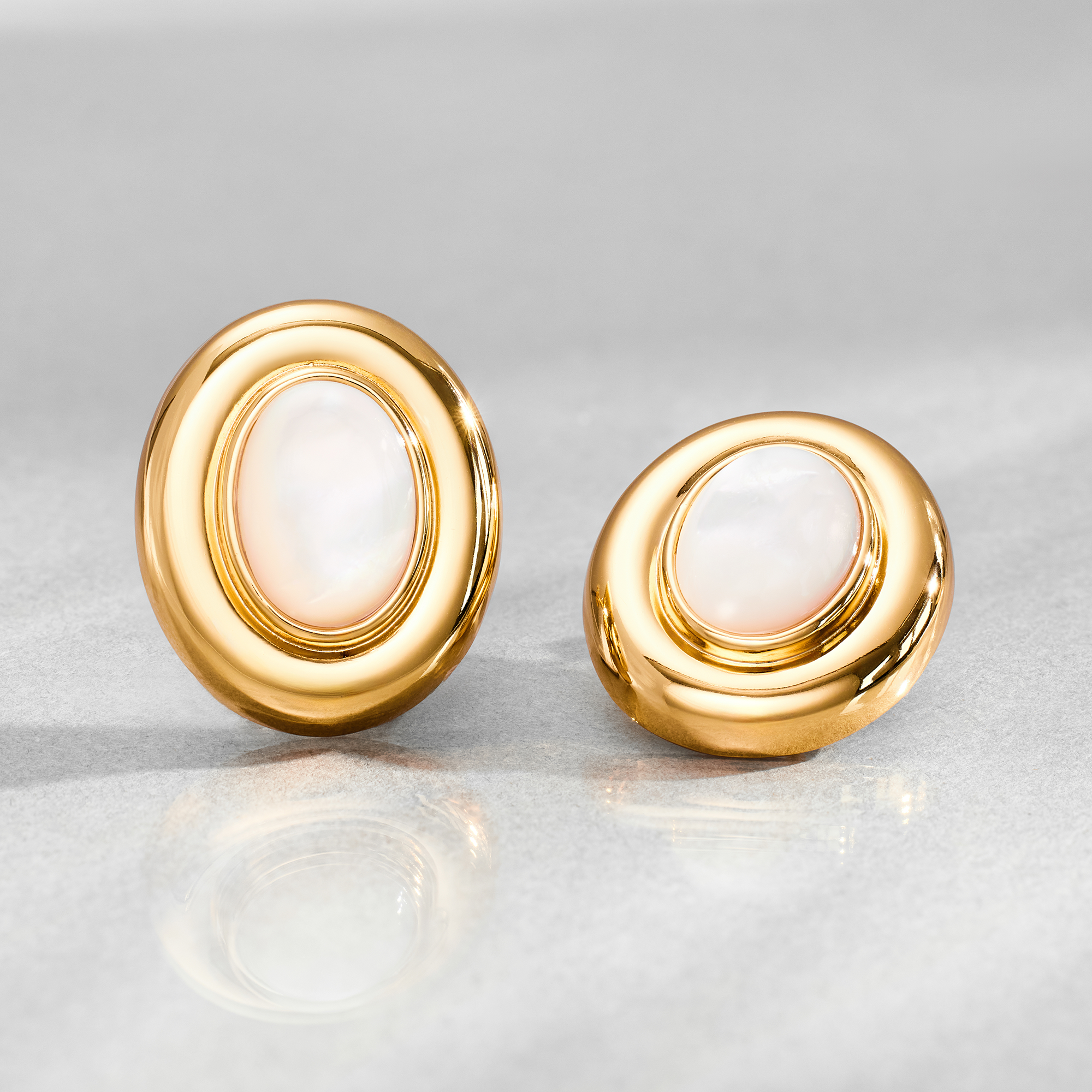 Giselle perleøreringe | Guld