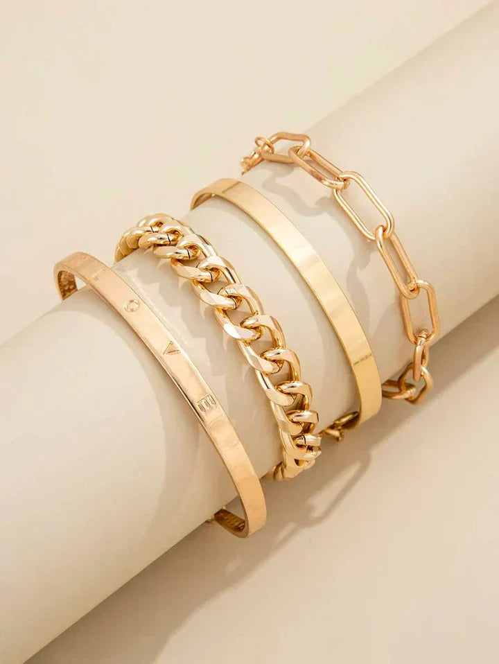 Elan Merc armbåndssæt | Guld