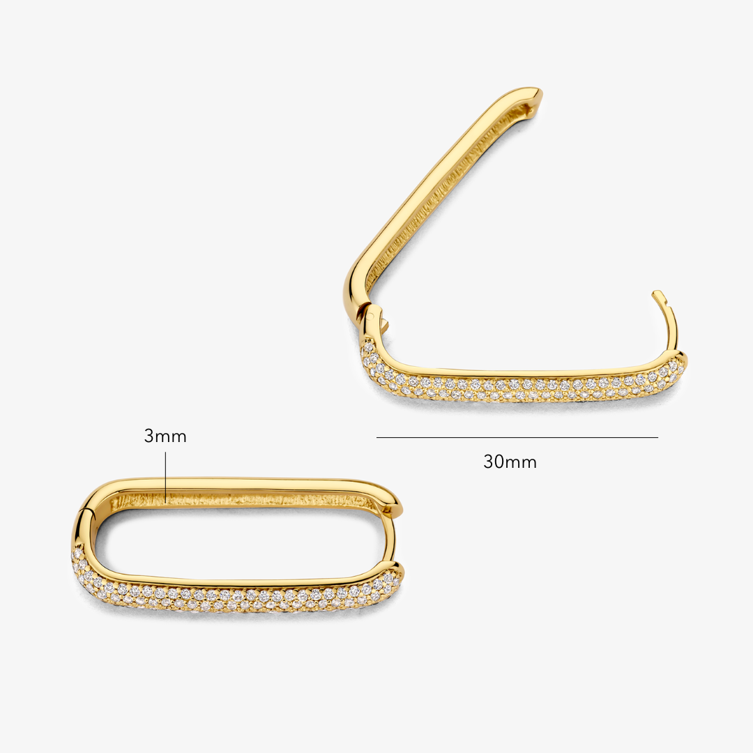 Store Icon Pavé-ring | Guld