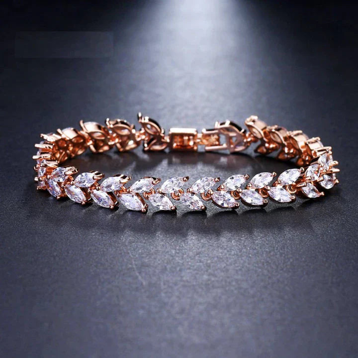 Nemorina Foliora armbånd | Rosaguld