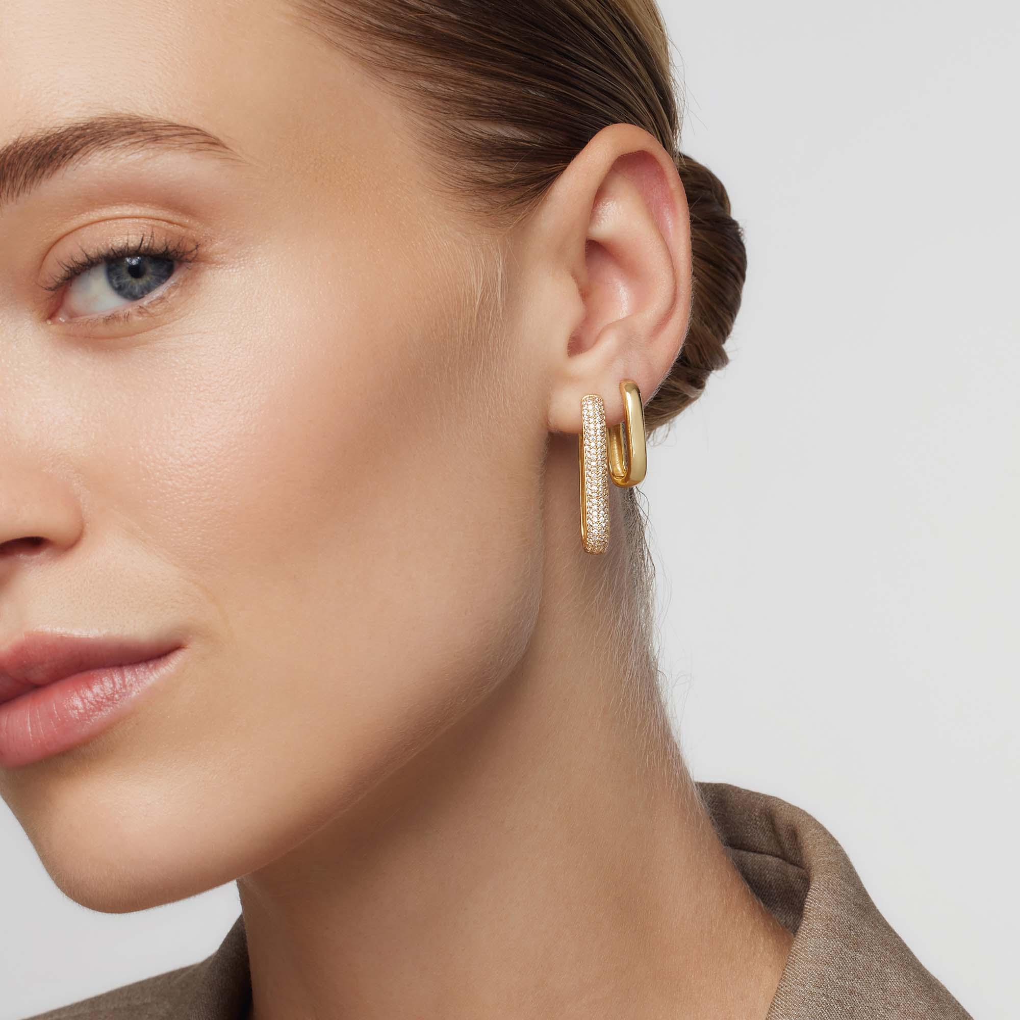 Store Icon Pavé-ring | Guld