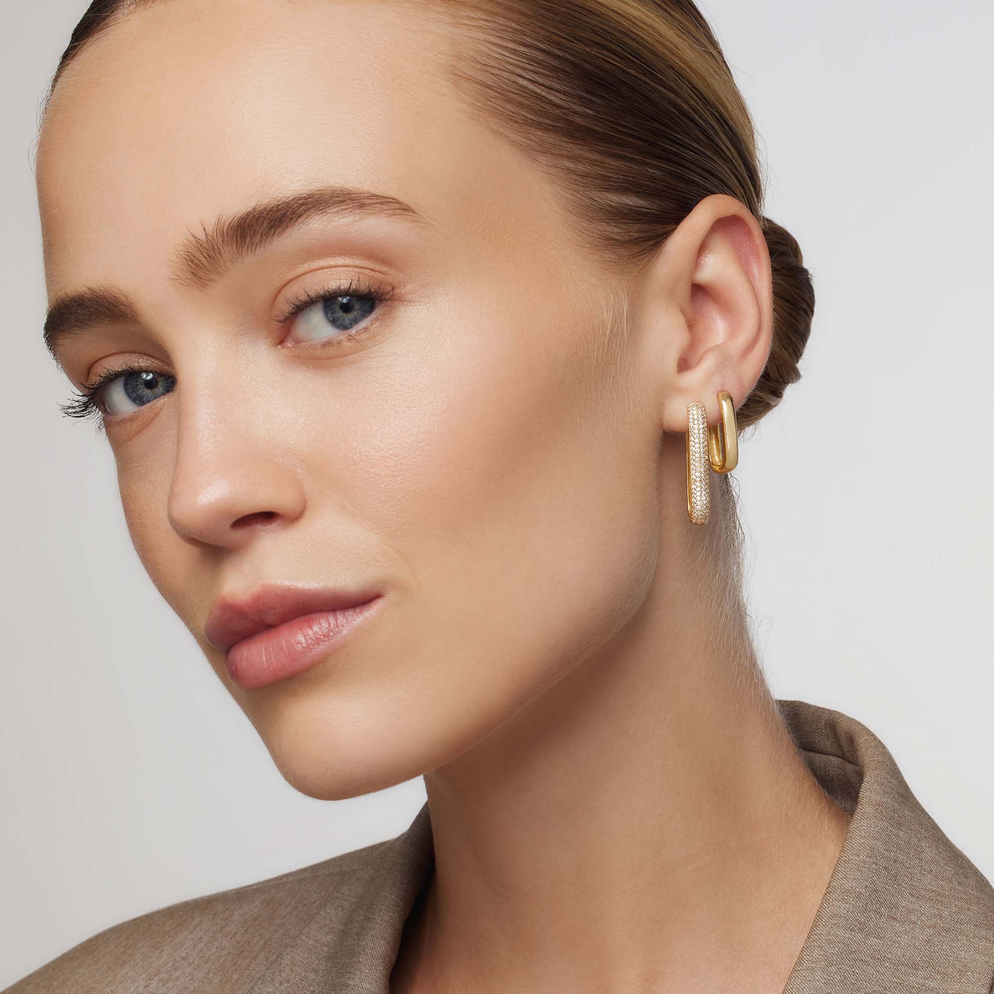 Store Icon Pavé-ring | Guld