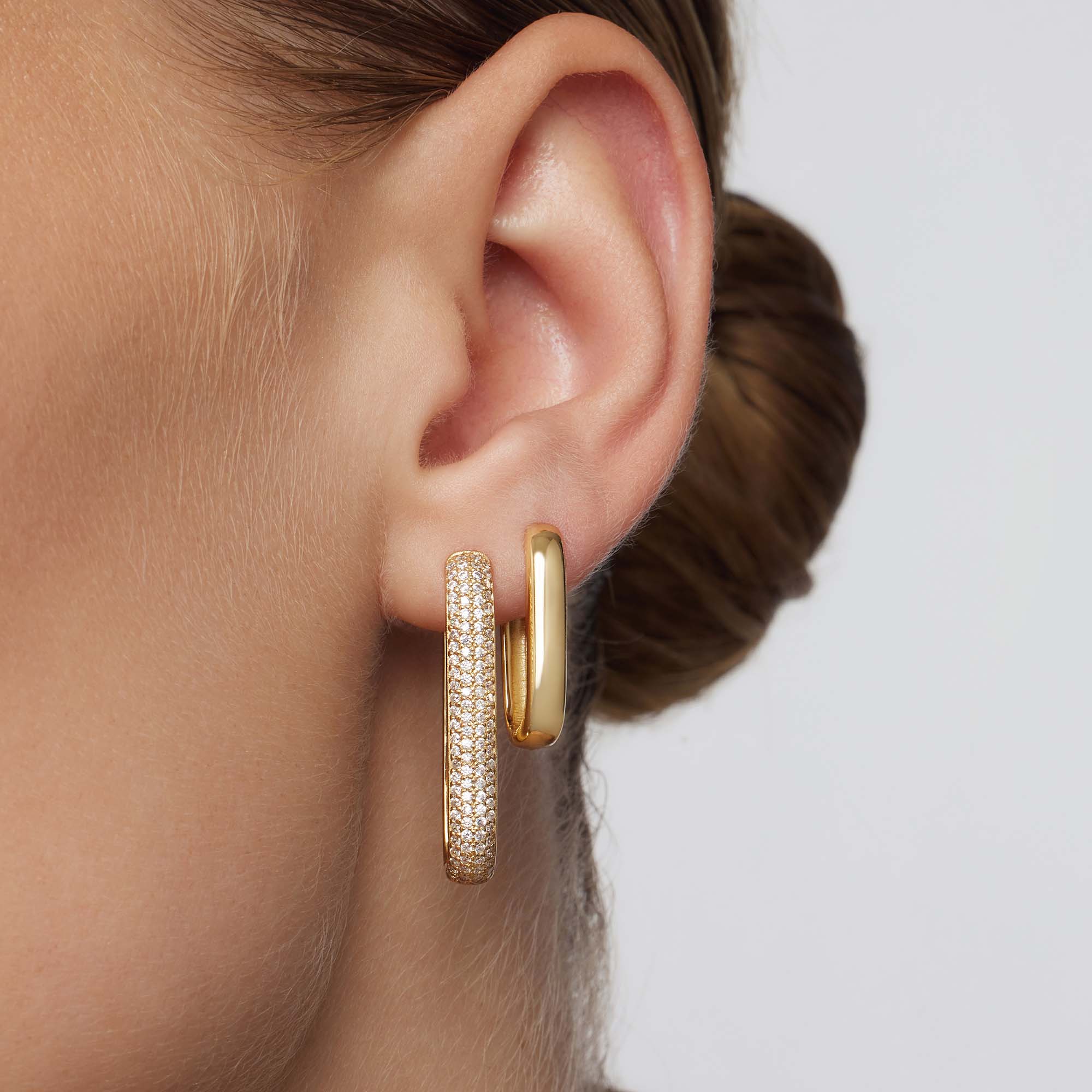 Store Icon Pavé-ring | Guld
