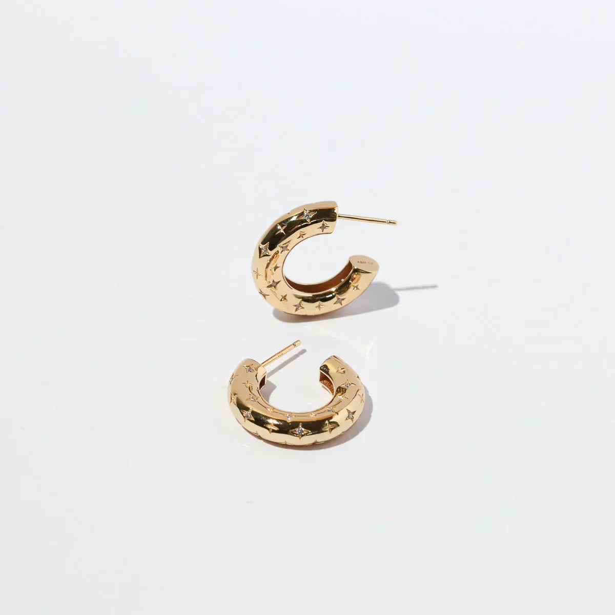 Cosmic hoop-øreringe | Guld