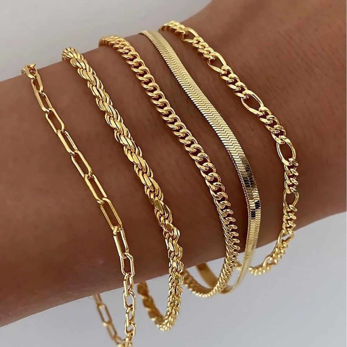 Ellis Renner armbåndssæt | Guld