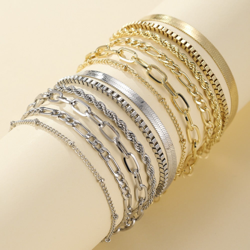 Ellis Renner armbåndssæt | Guld