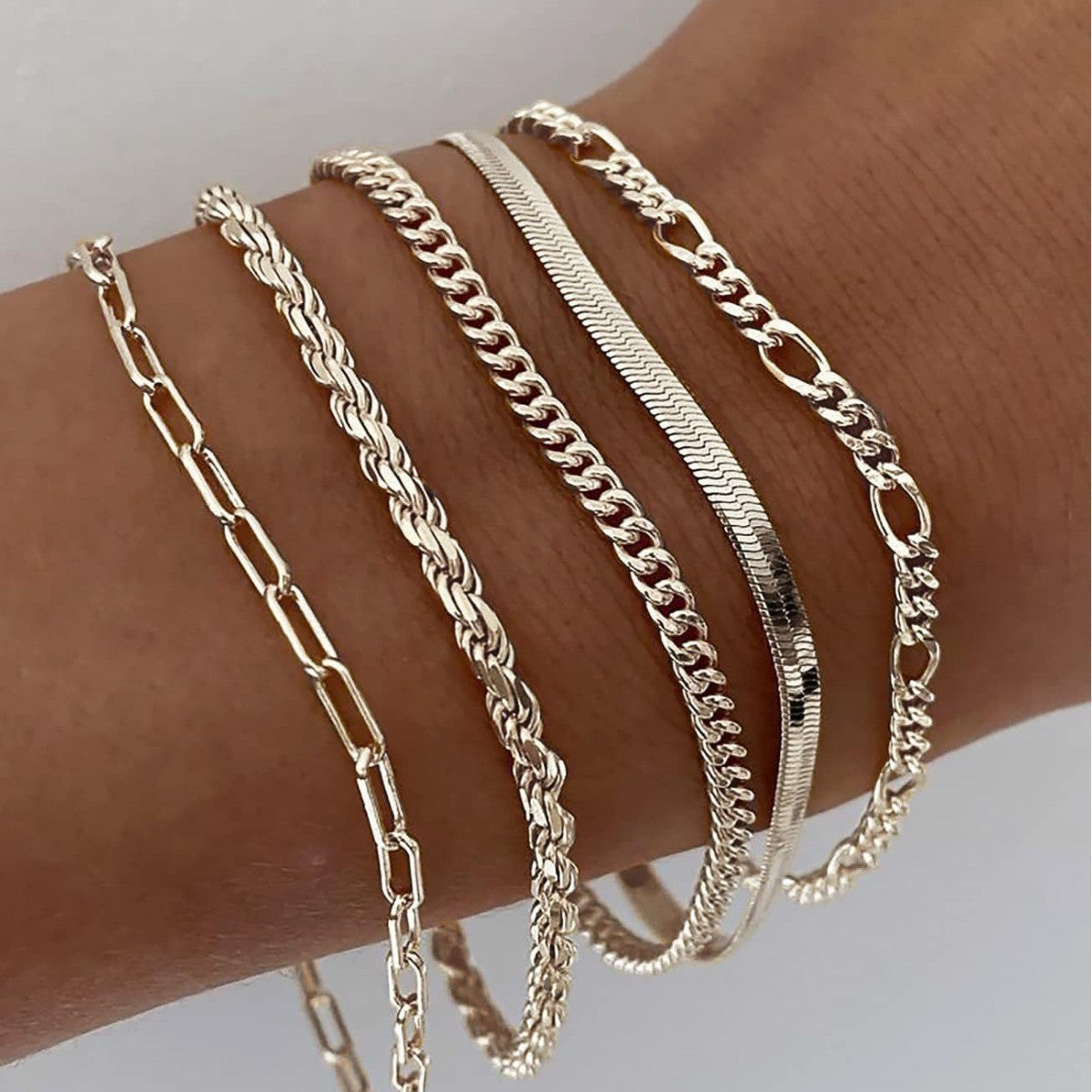 Ellis Renner armbåndssæt | hvidguld