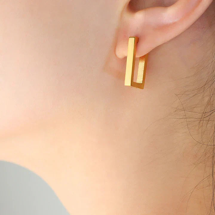 Terrafin Geometrica øreringe | Guld