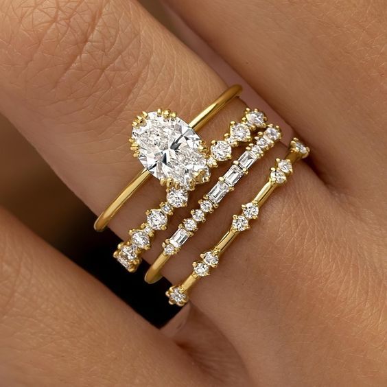 Solène Viremont ringsæt | Guld