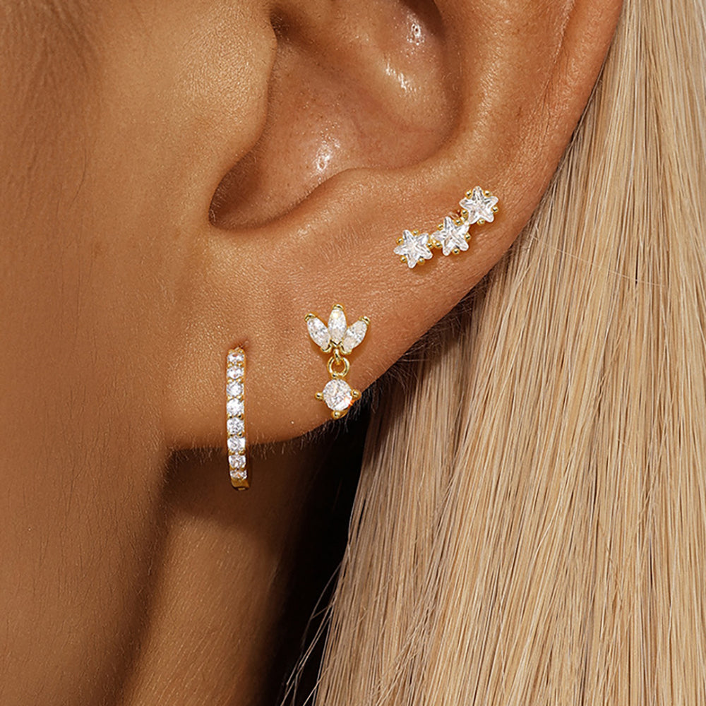Trio Mila Essentials øreringe | Guld