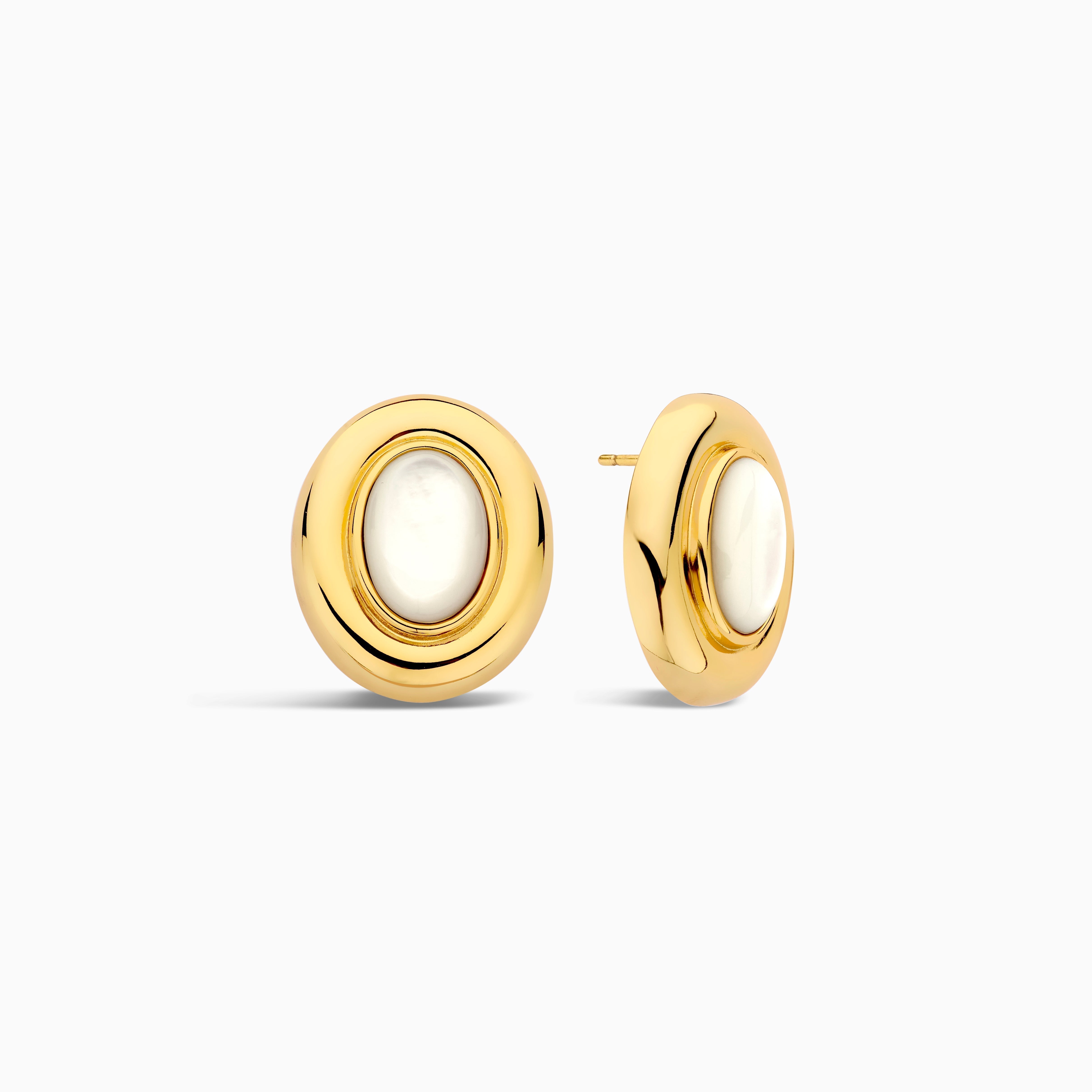 Giselle perleøreringe | Guld