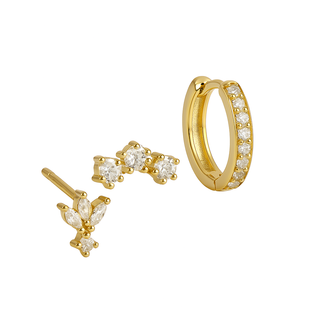 Trio Mila Essentials øreringe | Guld