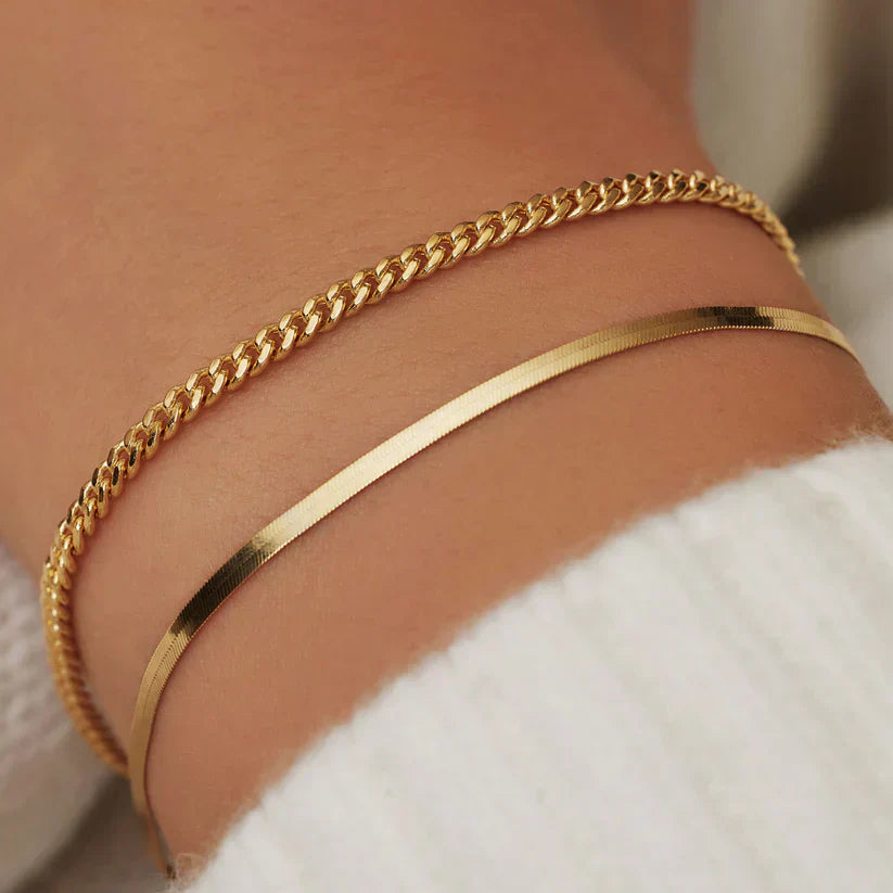 Soleil Serpent armbånd | Guld