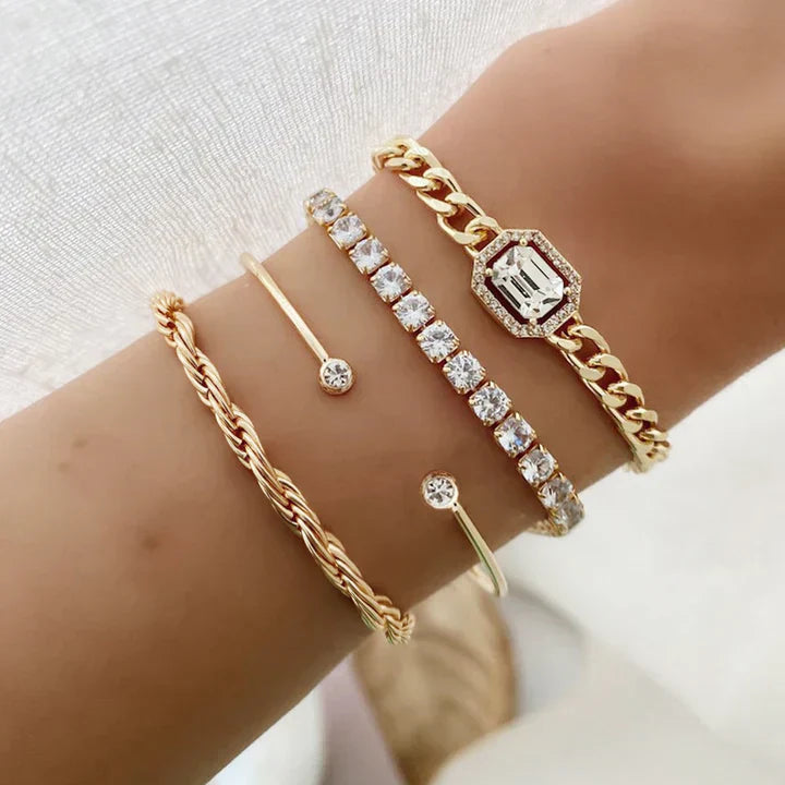 Domitia armbåndssæt | Guld