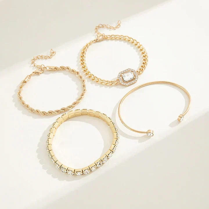 Domitia armbåndssæt | Guld