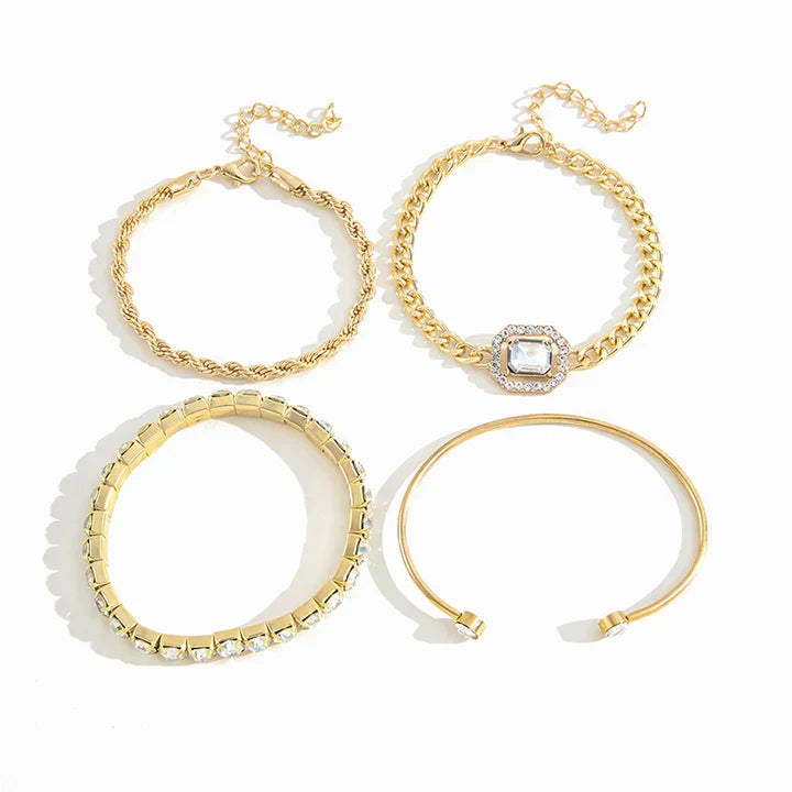 Domitia armbåndssæt | Guld